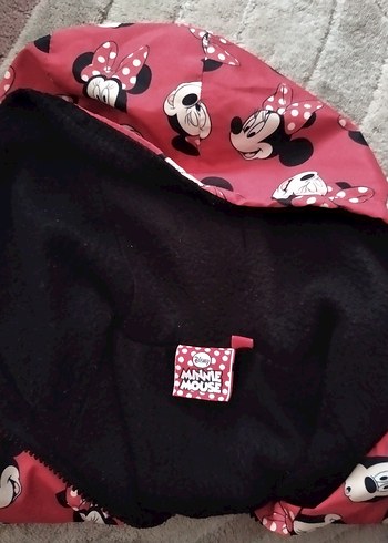 Kız Çocuk Kırmızı Kapüşonlu Fermuarlı Yağmurluk - Görsel 2