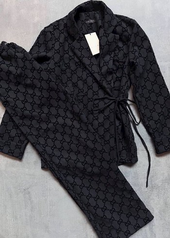 Siyah Kareli Kadın Takım - Görsel 2