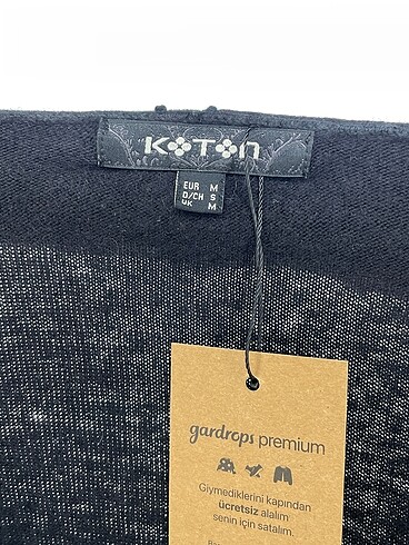 m Beden siyah Renk Koton Hırka %70 İndirimli.