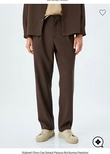 Kahverengi erkek Pilili Kumaş Pantolon - Görsel 5