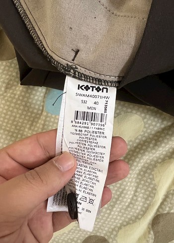 Kahverengi erkek Pilili Kumaş Pantolon - Görsel 4