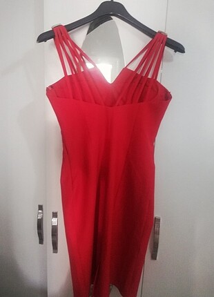 Diğer Kırmızı kısa abiye elbise