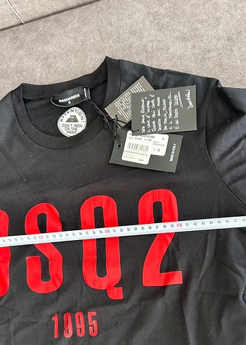 DSQ2 Siyah Baskılı Erkek Tişört - Görsel 5