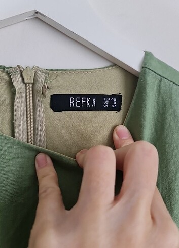 40 Beden yeşil Renk Refka fiyonklu elbise