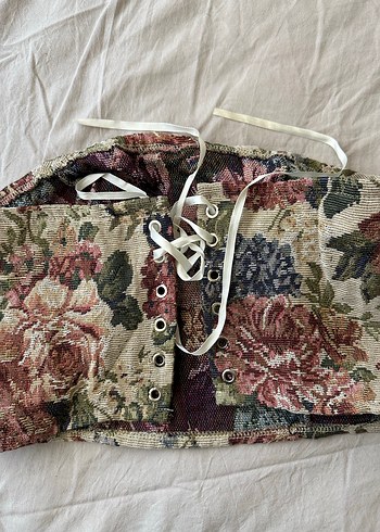 Çiçek Desenli Çok Renkli korse - Görsel 2