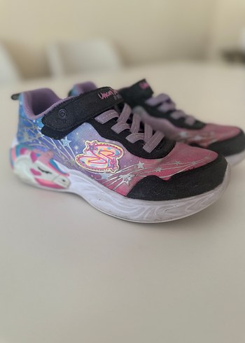 31 Beden Kız Çocuk Mor Bağcıklı Sneaker Skechers