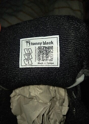 39 Beden siyah Renk Tonny Black