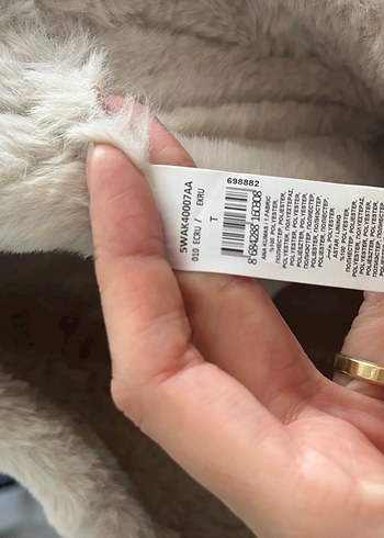 Kürklü Bej Süet Kadın Şapka - Görsel 3