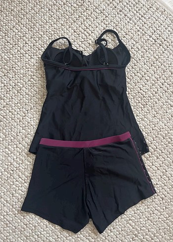 Puantiye Desenli Siyah Kemerli Mini Mayo - Görsel 2