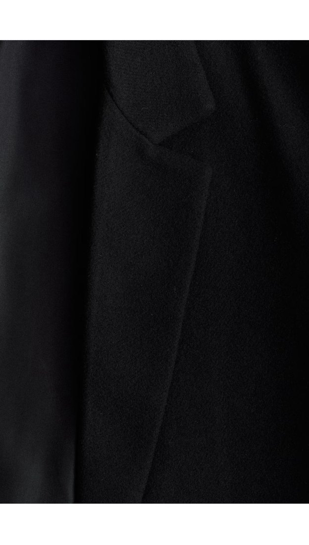 Siyah Kuşaklı Uzun Kaban - Görsel 2