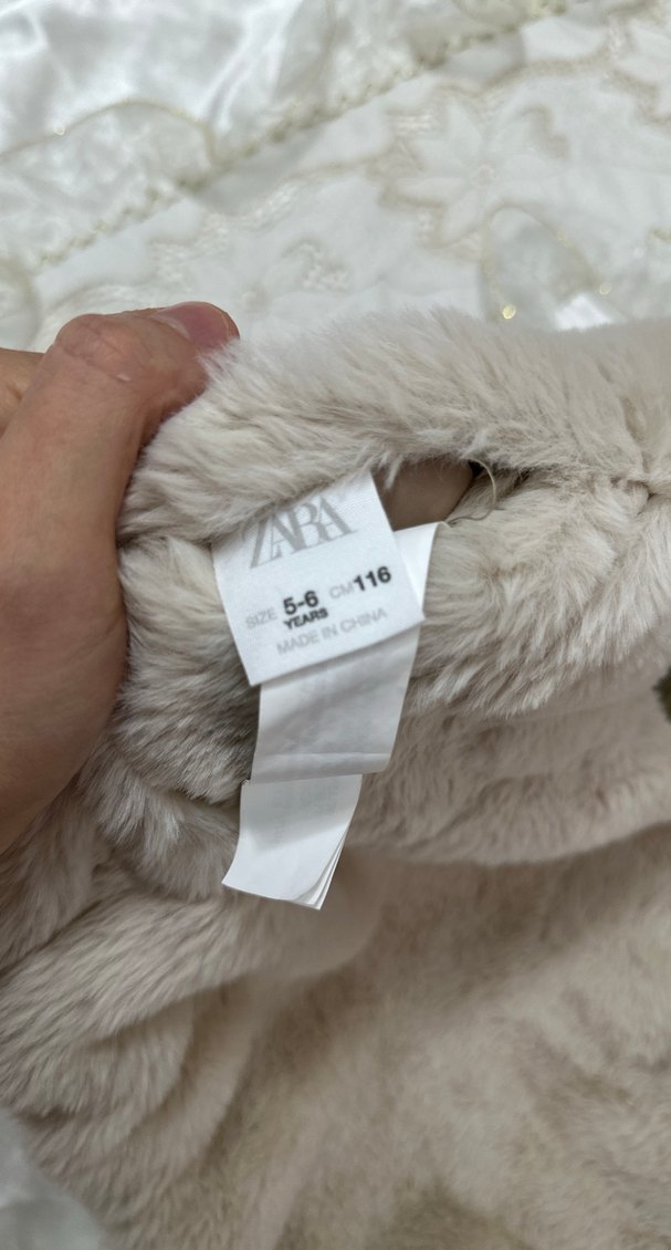 Orjinal zara kız çocuk çift taraflı giyilebilir yelek - Görsel 3