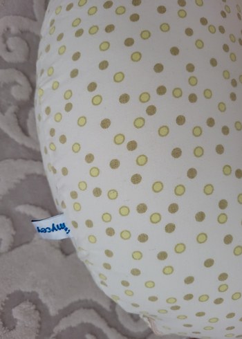MYCey Nakışlı Beyaz Emzirme ve Hamilelik Yastığı