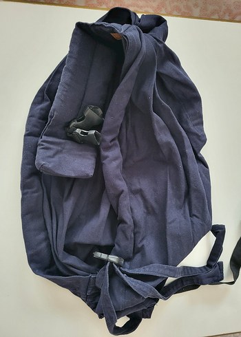 Lacivert Bebek Taşıma Slingi - Görsel 2