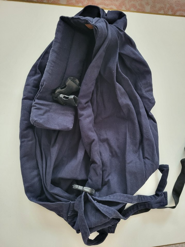 Lacivert Bebek Taşıma Slingi - Görsel 2