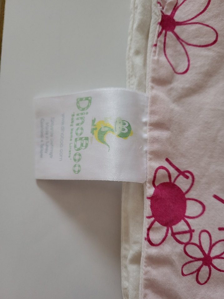 Pembe Çiçek Desenli Çocuk Uyku Seti - Görsel 2