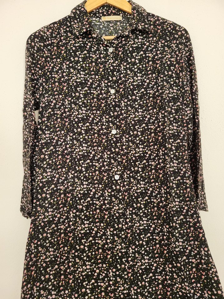 Kadın Çok Renkli Uzun Bohem Elbise - Görsel 2