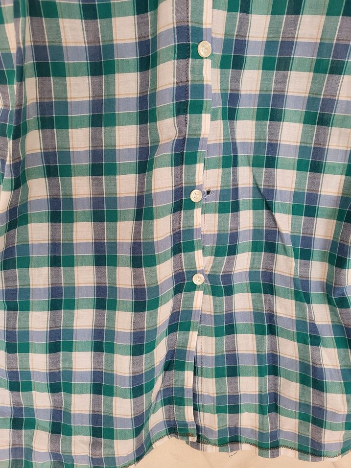 dikim Düğme görselli Yeşil Uzun Pamuklu Elbise - Görsel 3