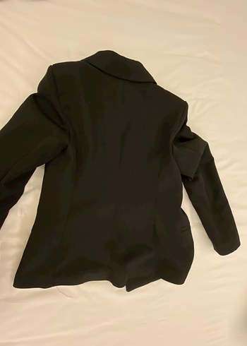 On Fashion Siyah Düğmeli Kadın Blazer Ceket