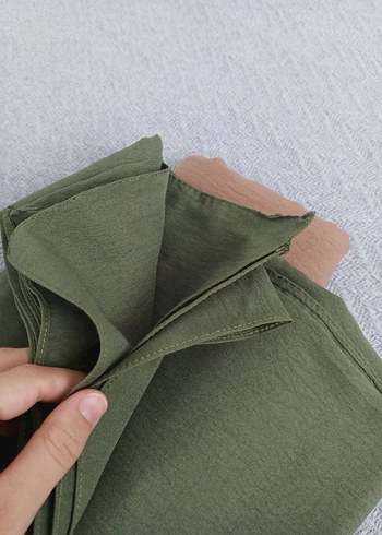 Diğer Koyu Haki Düz Şal