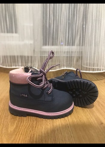21 Beden pembe Renk Kızlar için pembe bağcıklı ve cırt cırtlı bot