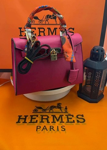Hermes Pembe Deri Kadın Çanta