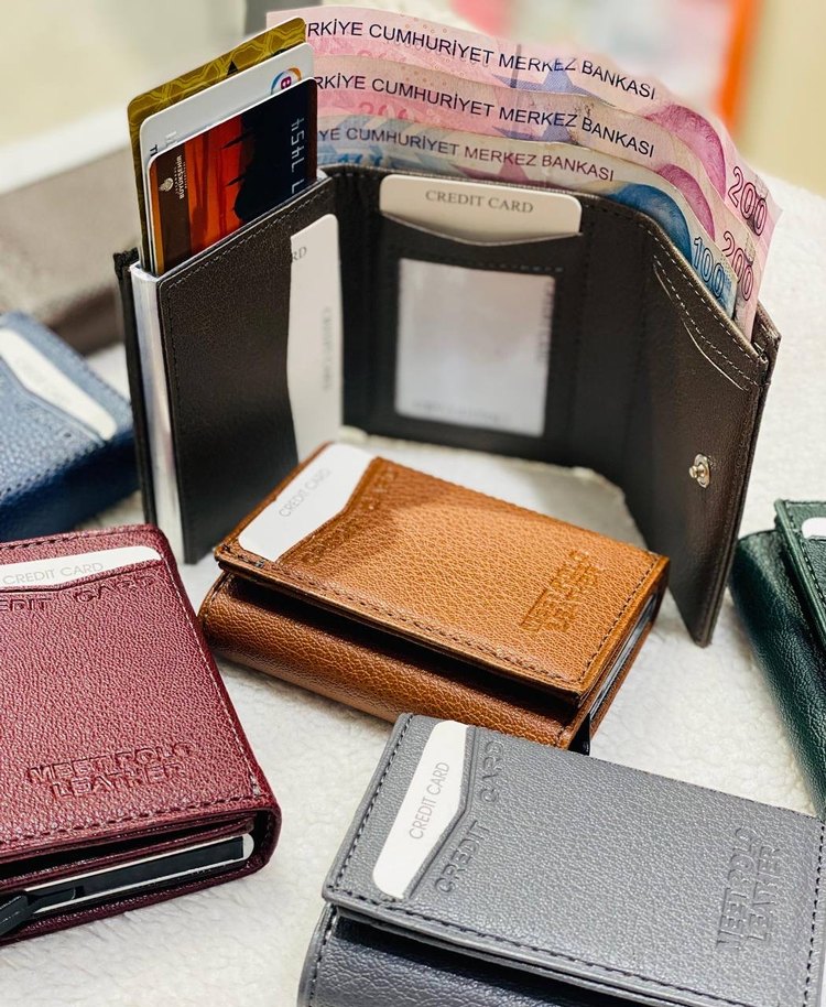 Çok Renkli Erkek Minimalist Cüzdan - Görsel 2