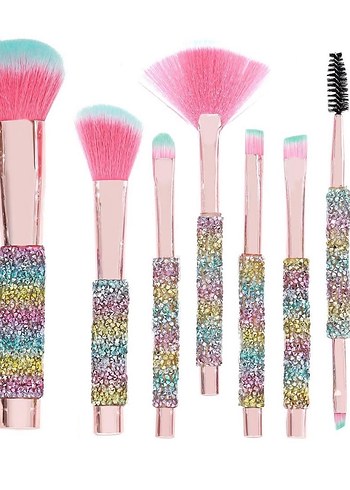 Pastel Renkli Makyaj Fırça Seti - Görsel 2