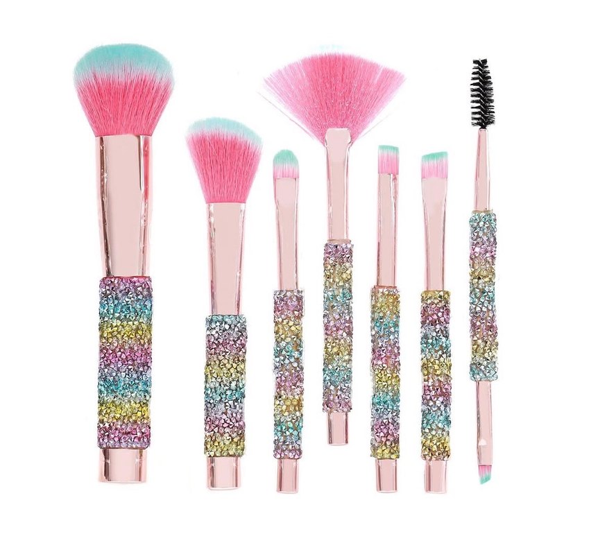 Pastel Renkli Makyaj Fırça Seti - Görsel 2
