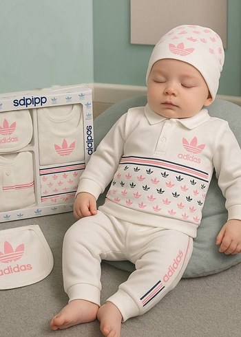 Moschino Bebek Hastane Kıyafeti Pembe - Görsel 3