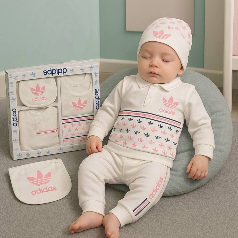 Moschino Bebek Hastane Kıyafeti Pembe - Görsel 3