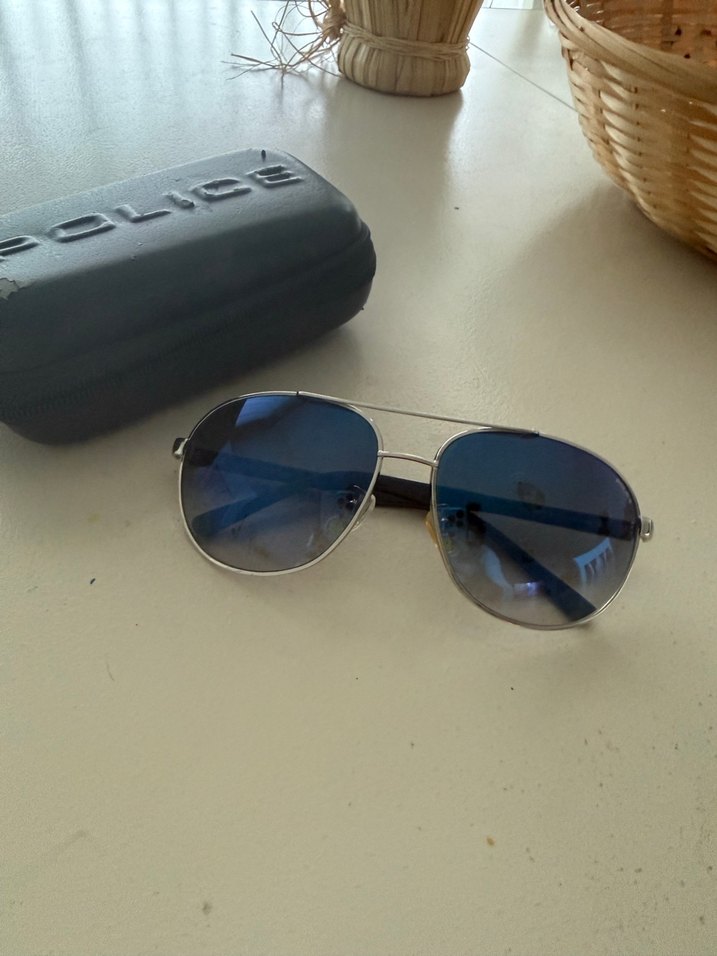 Metal Çerçeveli Mavi Güneş Gözlüğü - Görsel 2