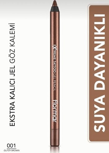 Beden Renk Flormar Suya Dayanıklı Jel Göz Kalemi