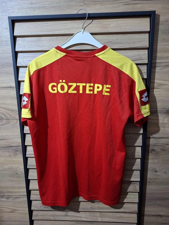 Kırmızı Sarı Erkek Spor Tişört Göztepe antrenman üstü - Görsel 2