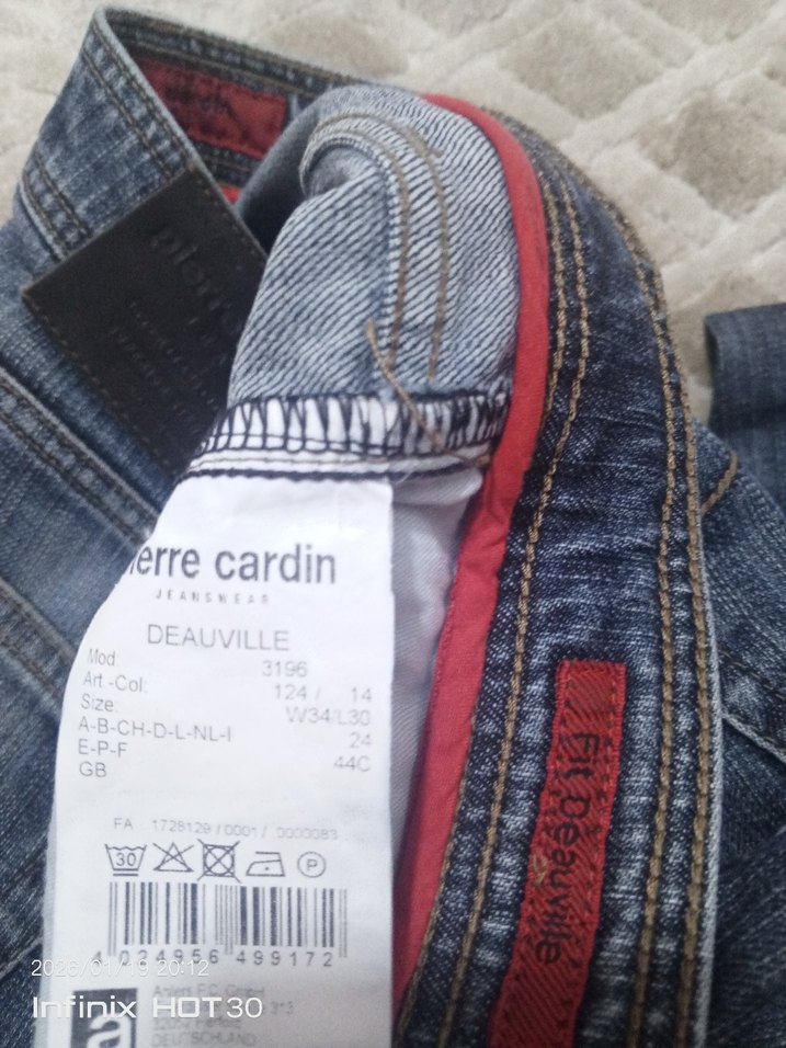 Pierre Cardin Deauville Erkek Jean W34/L30 - Görsel 3