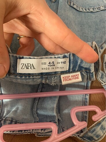 5 Yaş Beden Zara tulum