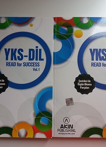 YKS-DİL Read for Success Vol.1 ve Vol.2 Akın Publishing