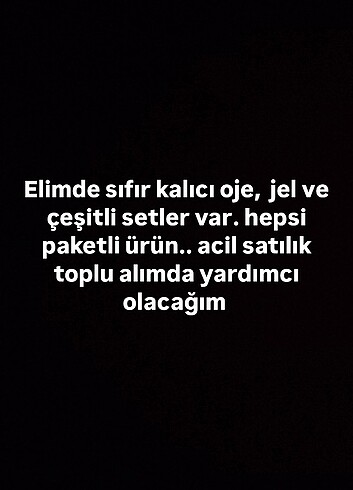 Kalıcı oje ve ürünleri