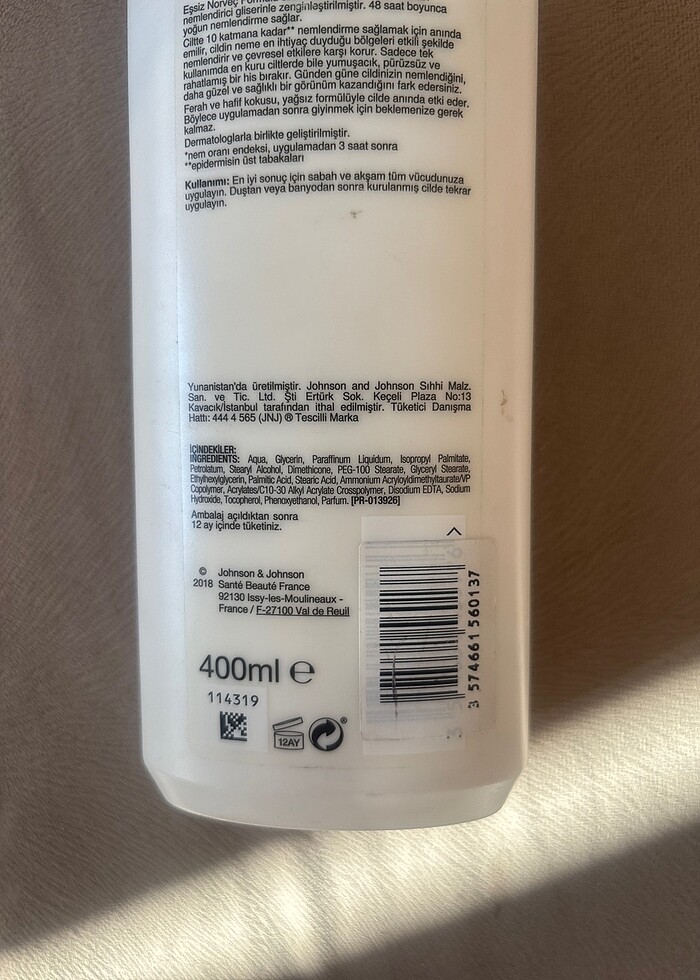 Vucut kremi kullanılmadı - Görsel 3