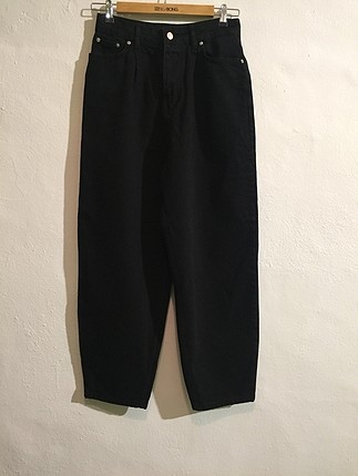 Siyah Balon (Slouchy) Jean Pantolon