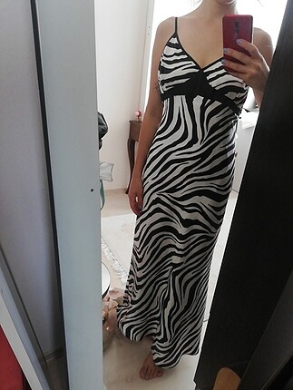 Zebra desen elbise