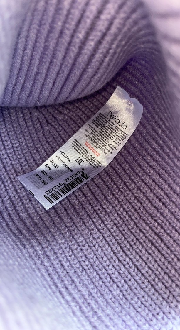 Kadın Mavi Örgü Bere - Görsel 2