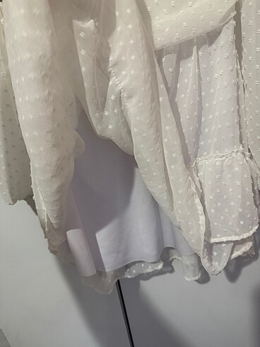 38 Beden Beyaz mini elbise