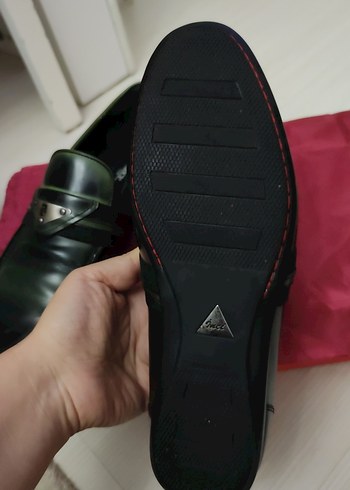 Klasik Erkek Yeşil Tokalı Ayakkabı - Görsel 9