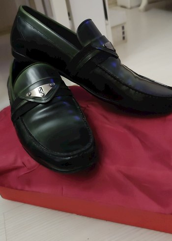 Klasik Erkek Yeşil Tokalı Ayakkabı - Görsel 2