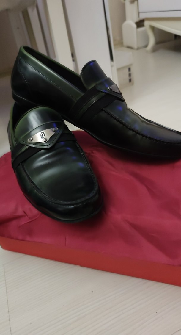 Klasik Erkek Yeşil Tokalı Ayakkabı - Görsel 2