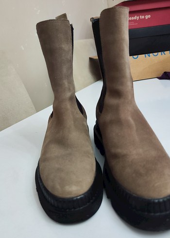 Bej Süet Kadın Erkek Platform Bot - Görsel 4