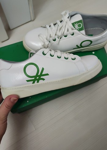 United Colors of Benetton Beyaz Sneaker Kadın - Görsel 4