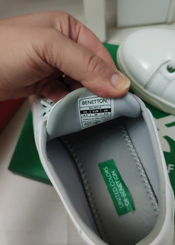 United Colors of Benetton Beyaz Sneaker Kadın - Görsel 3