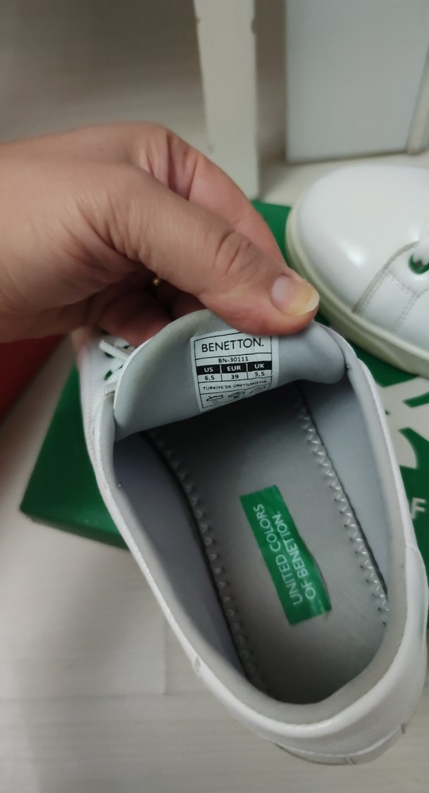 United Colors of Benetton Beyaz Sneaker Kadın - Görsel 3