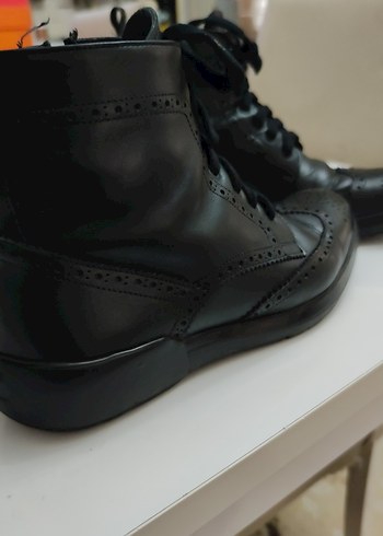 Siyah Buckle Detaylı Gotik Erkek Botları - Görsel 5